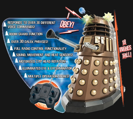 Dalek toy best sale remote control